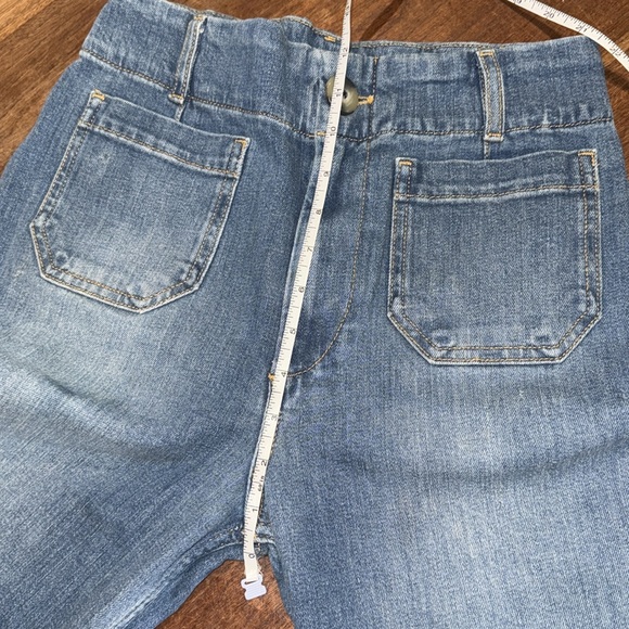 Pilcro Womens Light/Medium Wash Faded Vintage
Column High-Rise Wide-Leg Jeans 25 - Picture 4 of 6